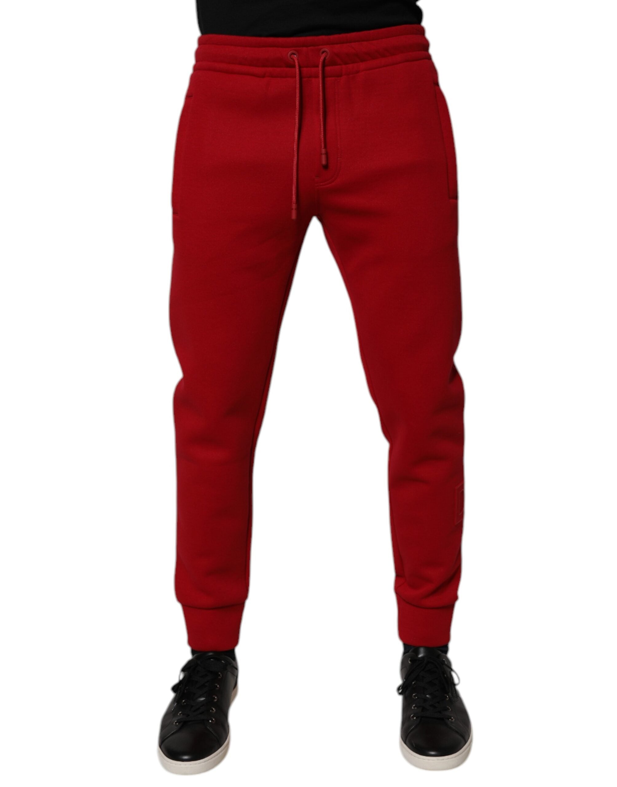 Dolce & Gabbana Red Cotton Jogger Jogging Pants -   -  Dolce & Gabbana.
