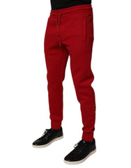 Dolce & Gabbana Red Cotton Jogger Jogging Pants -   -  Dolce & Gabbana.