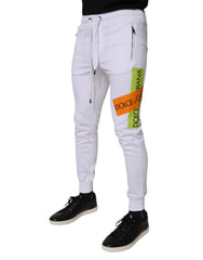 Dolce & Gabbana White Cotton Logo Jogger Pants -   -  Dolce & Gabbana.