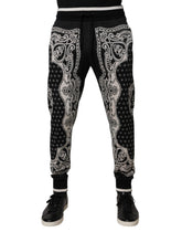Dolce & Gabbana Black Bandana Cotton Jogger Pants -   -  Dolce & Gabbana.