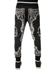 Dolce & Gabbana Black Bandana Cotton Jogger Pants -   -  Dolce & Gabbana.