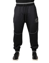 Dolce & Gabbana Black Polyester Logo Jogger Pants -   -  Dolce & Gabbana.