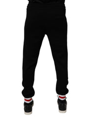 Dolce & Gabbana Black Wool Mid Waist Jogger Sweatpants Pants -   -  Dolce & Gabbana.