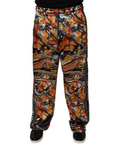 Dolce & Gabbana Multicolor Marble Satin Men Tracksuit Pants -   -  Dolce & Gabbana.