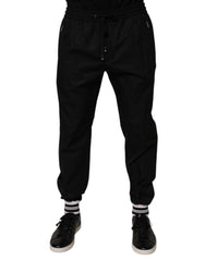 Dolce & Gabbana Black Cotton Men Jogger Sweatpants Pants -   -  Dolce & Gabbana.