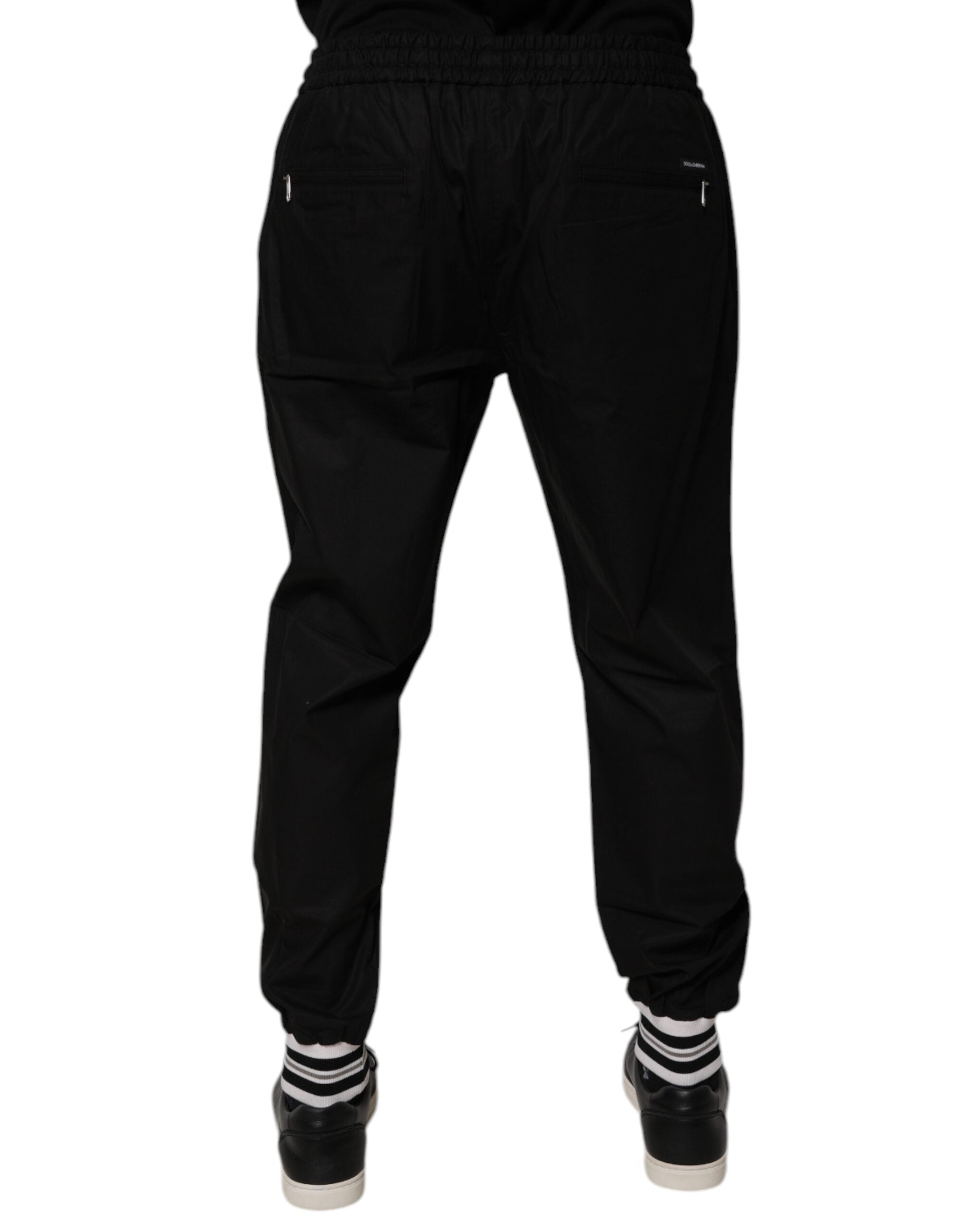 Dolce & Gabbana Black Cotton Men Jogger Sweatpants Pants -   -  Dolce & Gabbana. Dolce & Gabbana Black Cotton Men Jogger Sweatpants Pants -   -  Dolce & Gabbana.