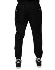 Dolce & Gabbana Black Cotton Men Jogger Sweatpants Pants -   -  Dolce & Gabbana.