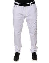 Dolce & Gabbana White Cotton Stretch Skinny Men Denim Jeans -   -  Dolce & Gabbana.