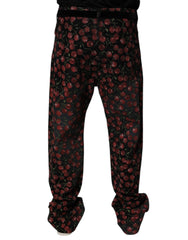 Dolce & Gabbana Black Cherry Cotton Straight Men Denim Jeans -   -  Dolce & Gabbana.