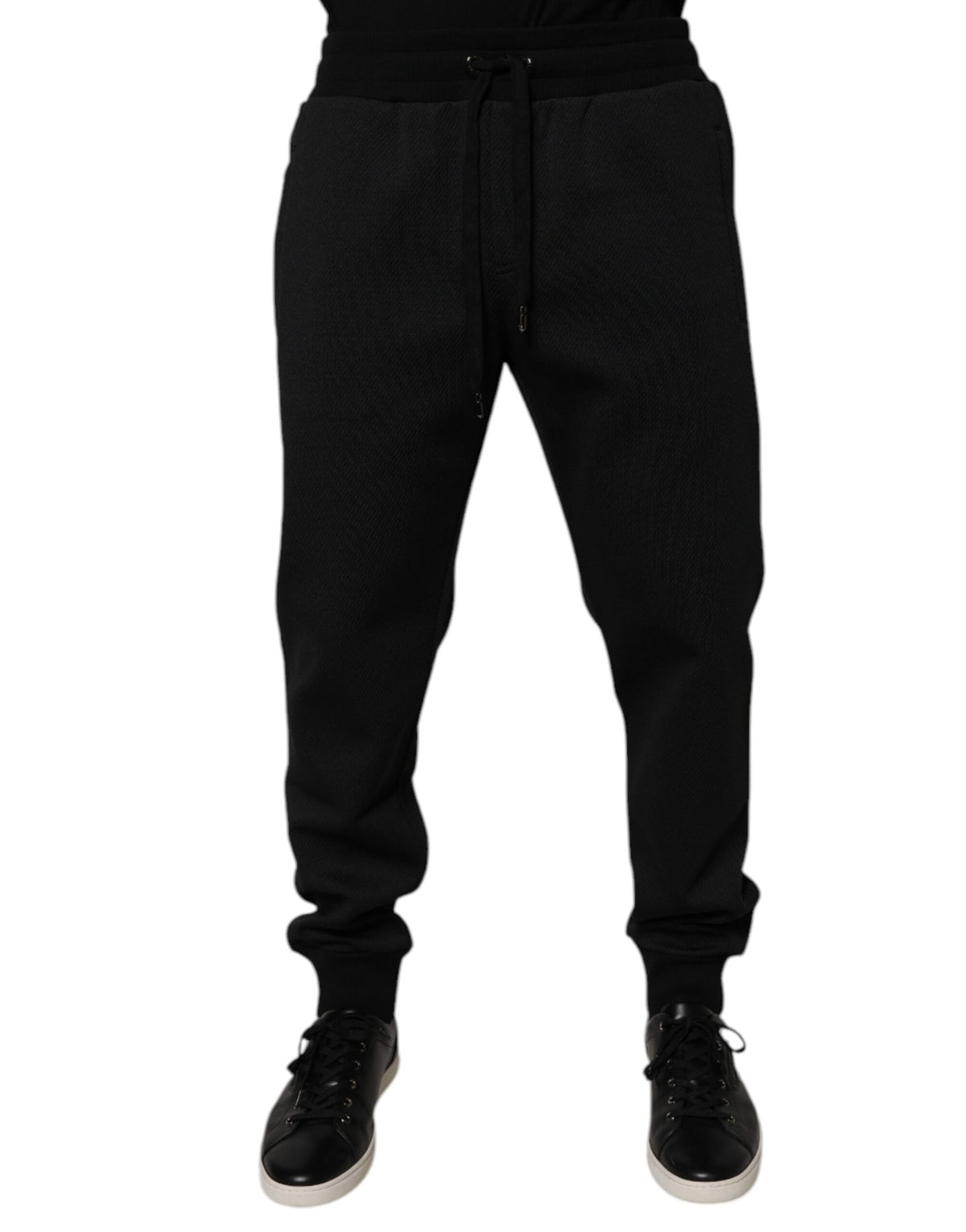 Dolce & Gabbana Black Polyester Men Jogger Sweatpants Pants -   -  Dolce & Gabbana.