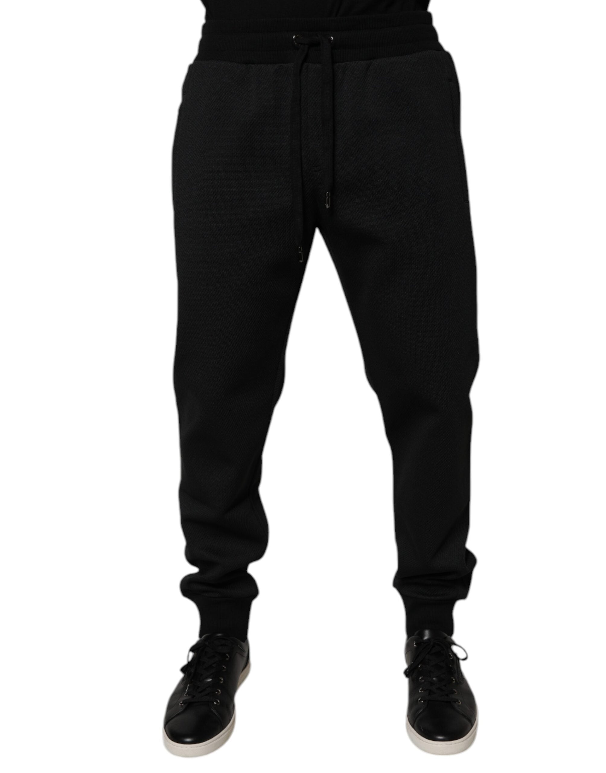 Dolce & Gabbana Black Polyester Men Jogger Sweatpants Pants -   -  Dolce & Gabbana. Dolce & Gabbana Black Polyester Men Jogger Sweatpants Pants -   -  Dolce & Gabbana.