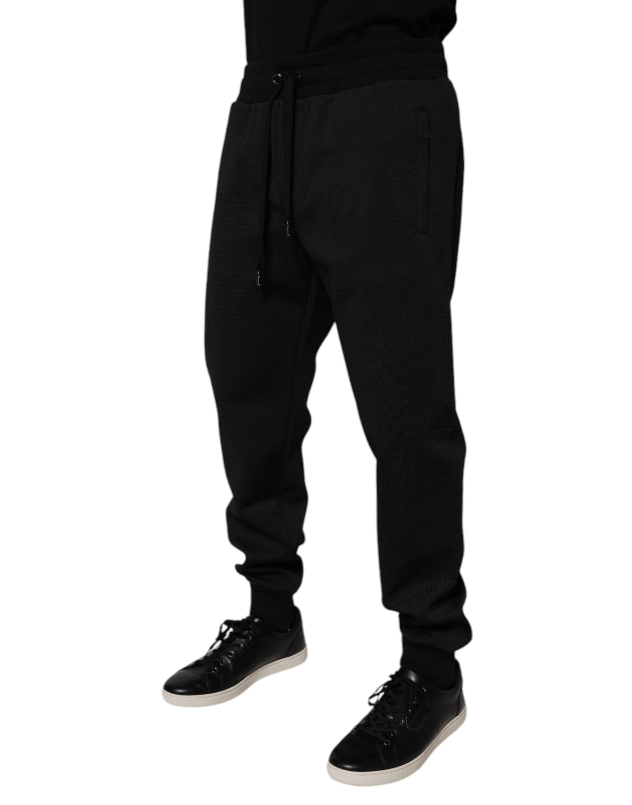 Dolce & Gabbana Black Polyester Men Jogger Sweatpants Pants -   -  Dolce & Gabbana. Dolce & Gabbana Black Polyester Men Jogger Sweatpants Pants -   -  Dolce & Gabbana.