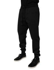 Dolce & Gabbana Black Polyester Men Jogger Sweatpants Pants -   -  Dolce & Gabbana.