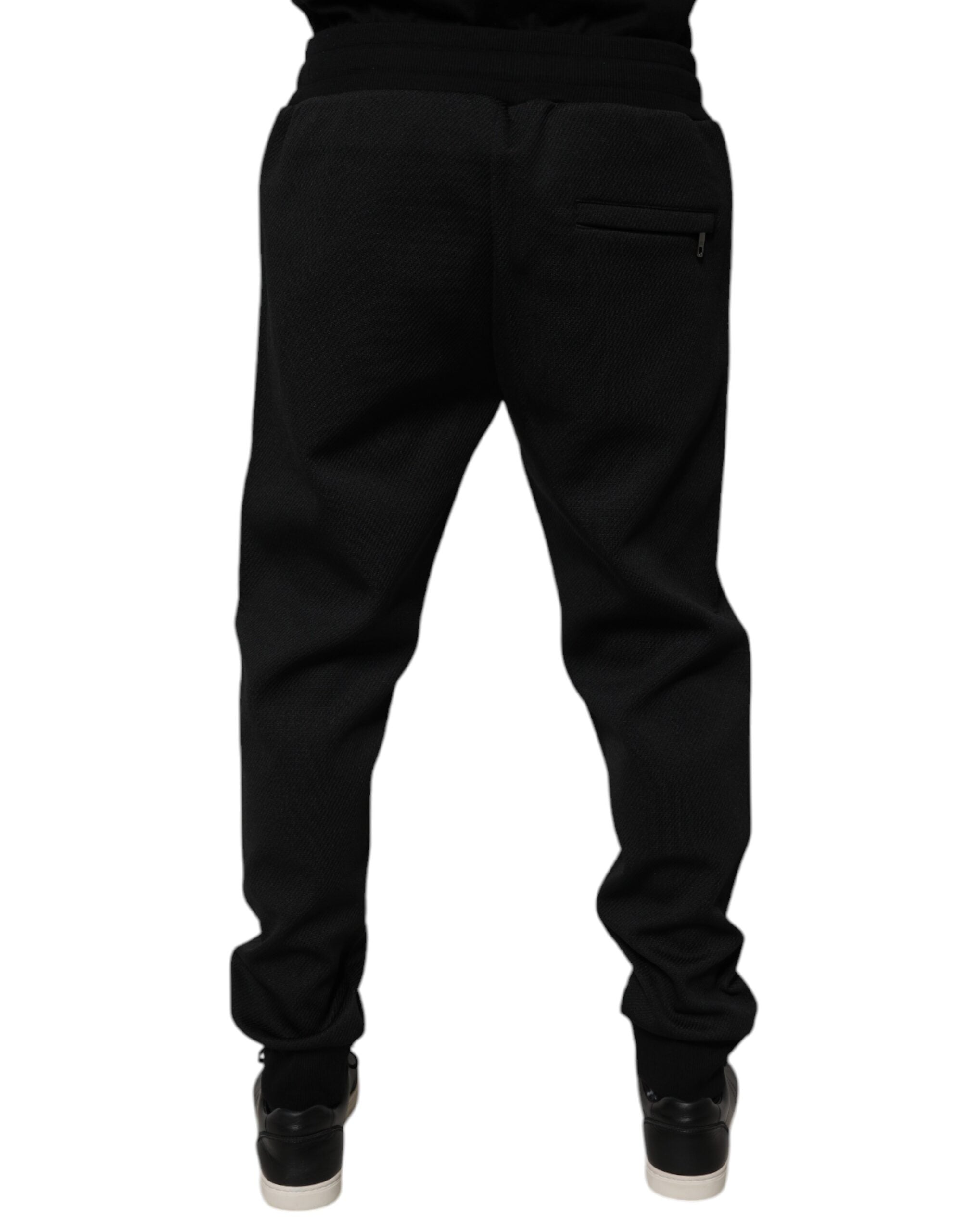 Dolce & Gabbana Black Polyester Men Jogger Sweatpants Pants -   -  Dolce & Gabbana. Dolce & Gabbana Black Polyester Men Jogger Sweatpants Pants -   -  Dolce & Gabbana.