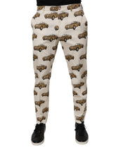 Dolce & Gabbana Off White Cars Cotton Skinny Men Denim Jeans -   -  Dolce & Gabbana.