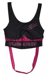 Plein Sport Black Fuchsia Logo Athlete Hannah Bra Underwear -   -  Plein Sport.