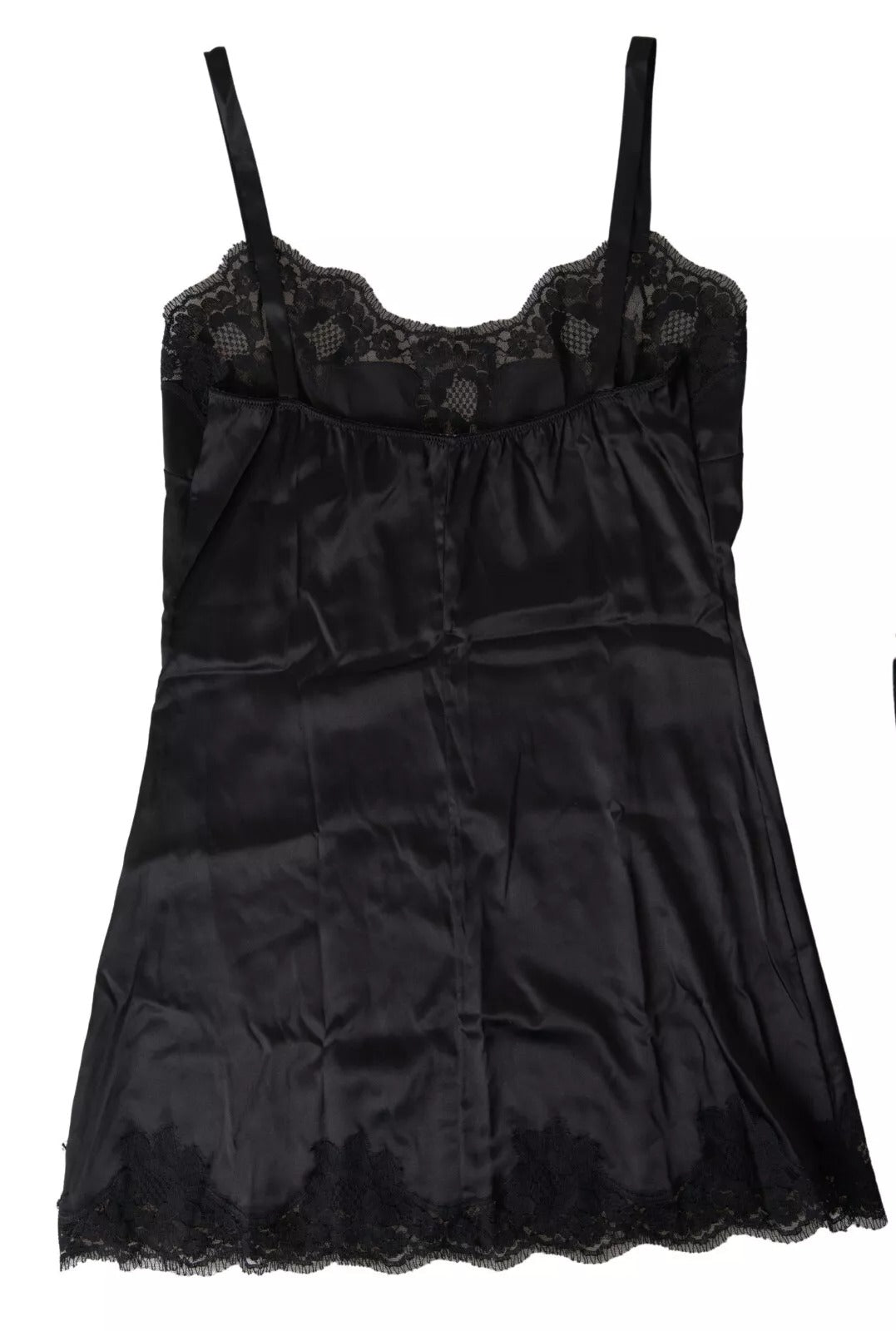 Dolce & Gabbana Black Lace Silk Sleepwear Camisole Top Underwear -   -  Dolce & Gabbana. Dolce & Gabbana Black Lace Silk Sleepwear Camisole Top Underwear -   -  Dolce & Gabbana.