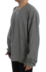 Dolce & Gabbana Gray Crewneck Pullover Silk Sweater -   -  Dolce & Gabbana.