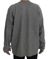 Dolce & Gabbana Gray Crewneck Pullover Silk Sweater -   -  Dolce & Gabbana.