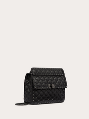Valentino Garavani Black Nappa Leather Medium Rockstudt Spike Bag -   -  Valentino Garavani.