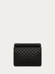 Valentino Garavani Black Nappa Leather Medium Rockstudt Spike Bag -   -  Valentino Garavani.