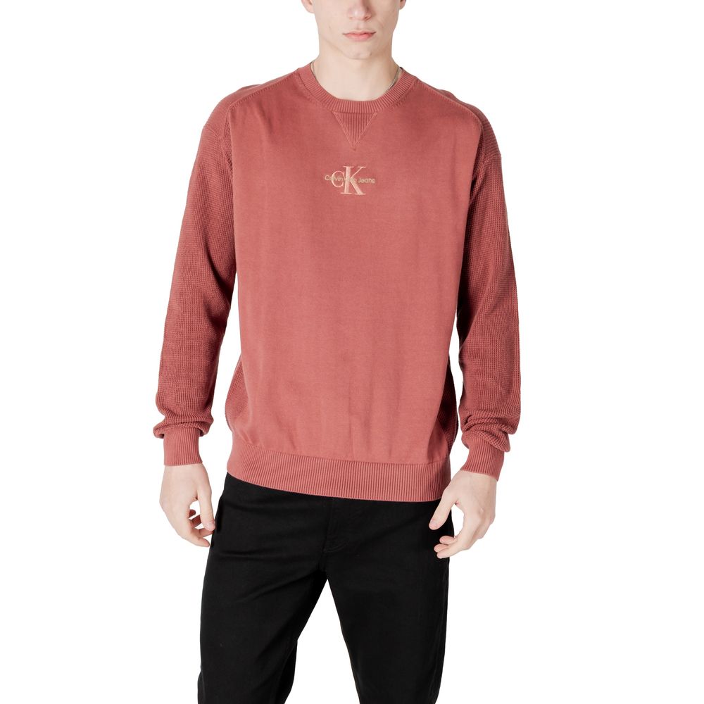 Calvin Klein Jeans Red Cotton Sweater -   -  Calvin Klein Jeans.