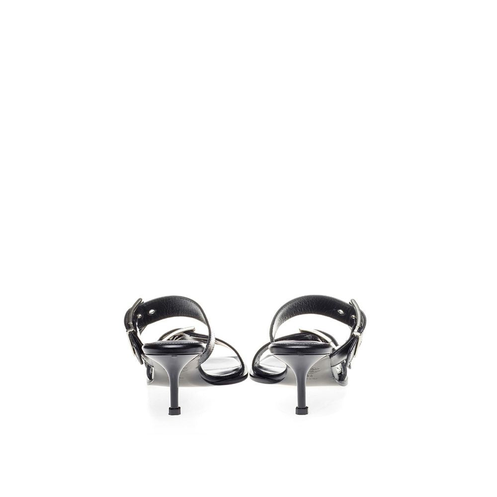 Alexander McQueen Elevate Your Steps in Timeless Black Leather Sandals -   -  Alexander McQueen. Alexander McQueen Elevate Your Steps in Timeless Black Leather Sandals -   -  Alexander McQueen.