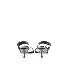 Alexander McQueen Elevate Your Steps in Timeless Black Leather Sandals -   -  Alexander McQueen.