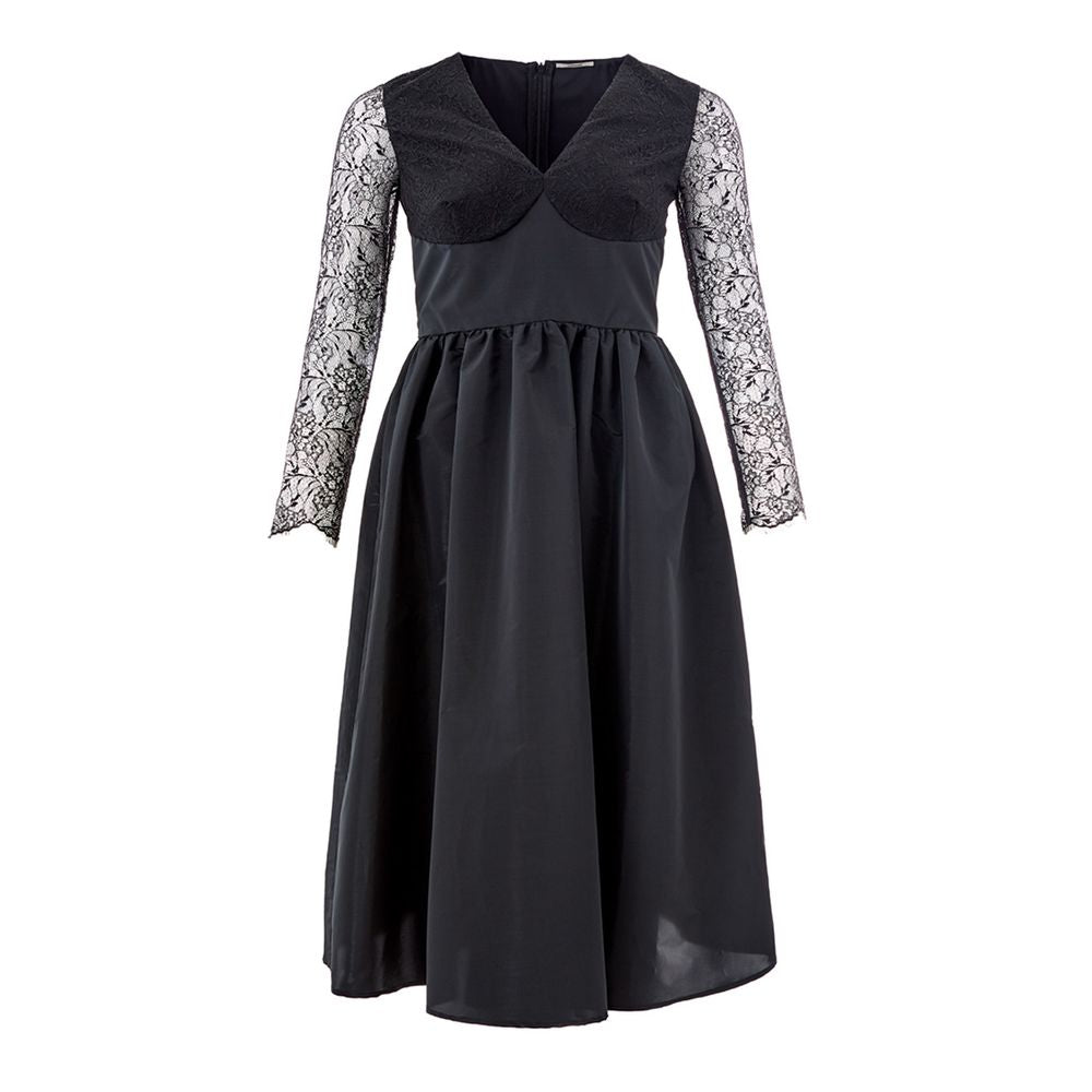 Lardini Elegant Black Polyester Dress -   -  Lardini.