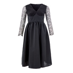 Lardini Elegant Black Polyester Dress -   -  Lardini.