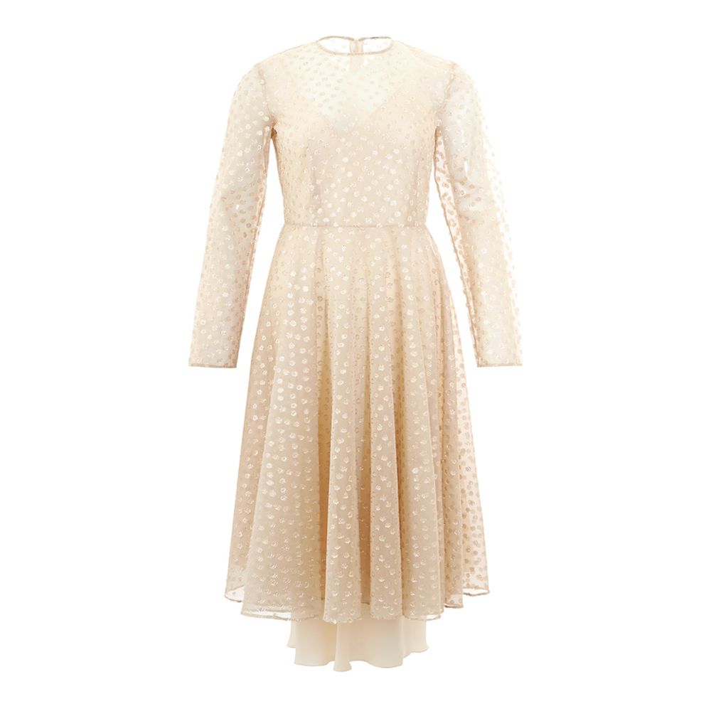 Lardini Beige Cotton Elegance Dress -   -  Lardini.