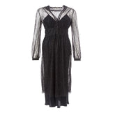 Lardini Elegant Black Nylon Dress -   -  Lardini.