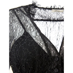 Lardini Elegant Black Nylon Dress -   -  Lardini.