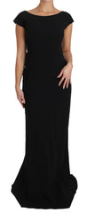 Dolce & Gabbana Black Stretch Fit Flare Gown Maxi -   -  Dolce & Gabbana.