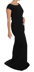 Dolce & Gabbana Black Stretch Fit Flare Gown Maxi -   -  Dolce & Gabbana.