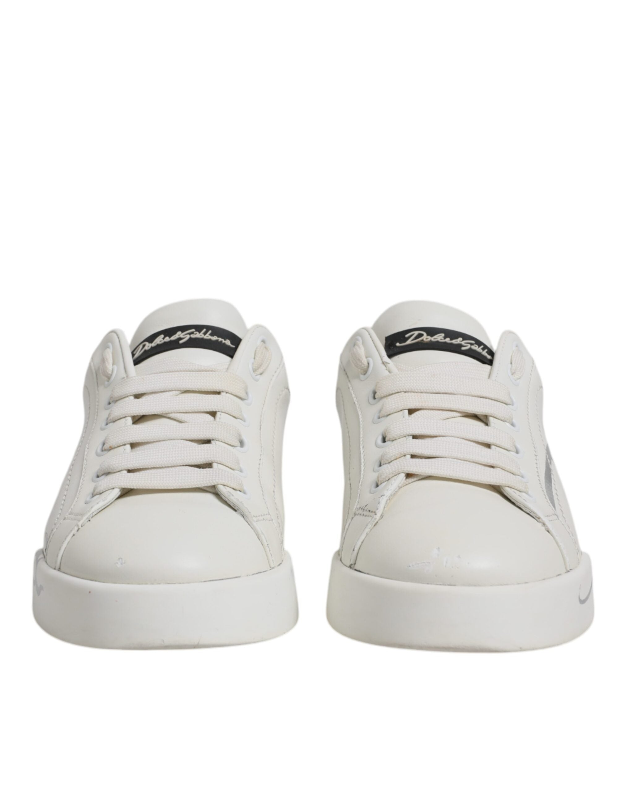 Dolce & Gabbana White Black Logo Portofino Men Sneaker Shoes -   -  Dolce & Gabbana. Dolce & Gabbana White Black Logo Portofino Men Sneaker Shoes -   -  Dolce & Gabbana.
