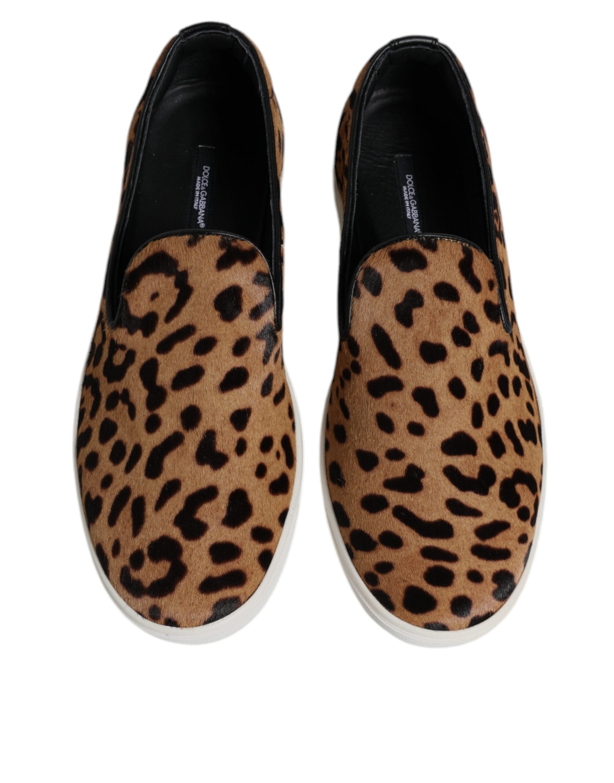 Dolce & Gabbana Brown Calfskin Fur Leopard Sneakers Shoes -   -  Dolce & Gabbana. Dolce & Gabbana Brown Calfskin Fur Leopard Sneakers Shoes -   -  Dolce & Gabbana.