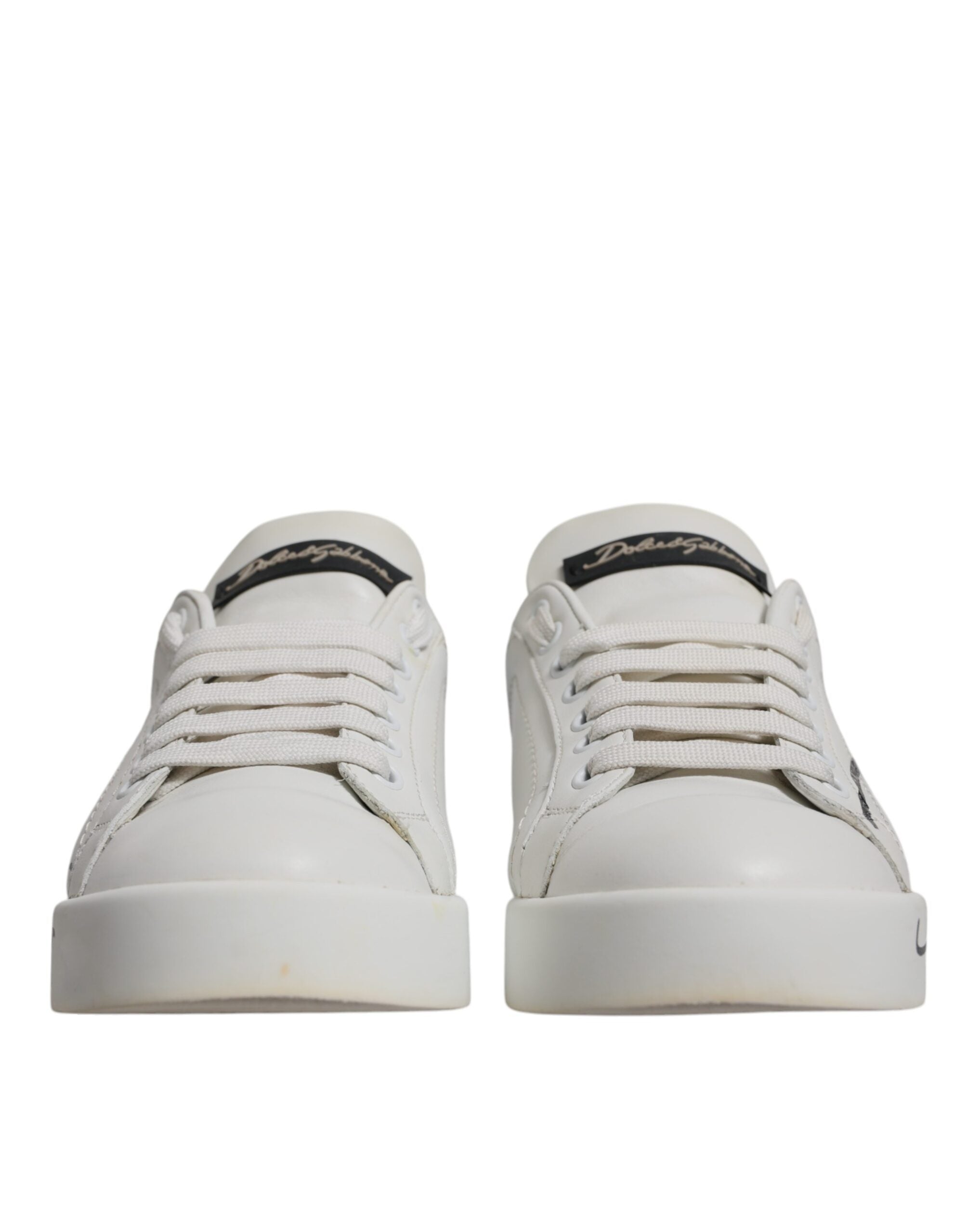 Dolce & Gabbana White Blue Logo Portofino Sneakers Shoes -   -  Dolce & Gabbana. Dolce & Gabbana White Blue Logo Portofino Sneakers Shoes -   -  Dolce & Gabbana.