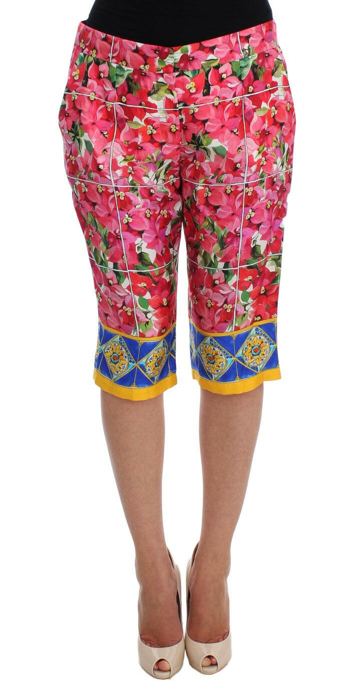 Dolce & Gabbana Multicolor Floral Knee Capris Shorts Pants -   -  Dolce & Gabbana.