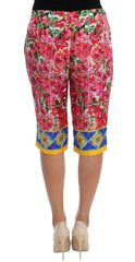 Dolce & Gabbana Multicolor Floral Knee Capris Shorts Pants -   -  Dolce & Gabbana.