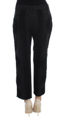 Dolce & Gabbana Black Cotton Stretch Torero Capris Pants -   -  Dolce & Gabbana.
