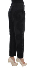Dolce & Gabbana Black Cotton Stretch Torero Capris Pants -   -  Dolce & Gabbana.