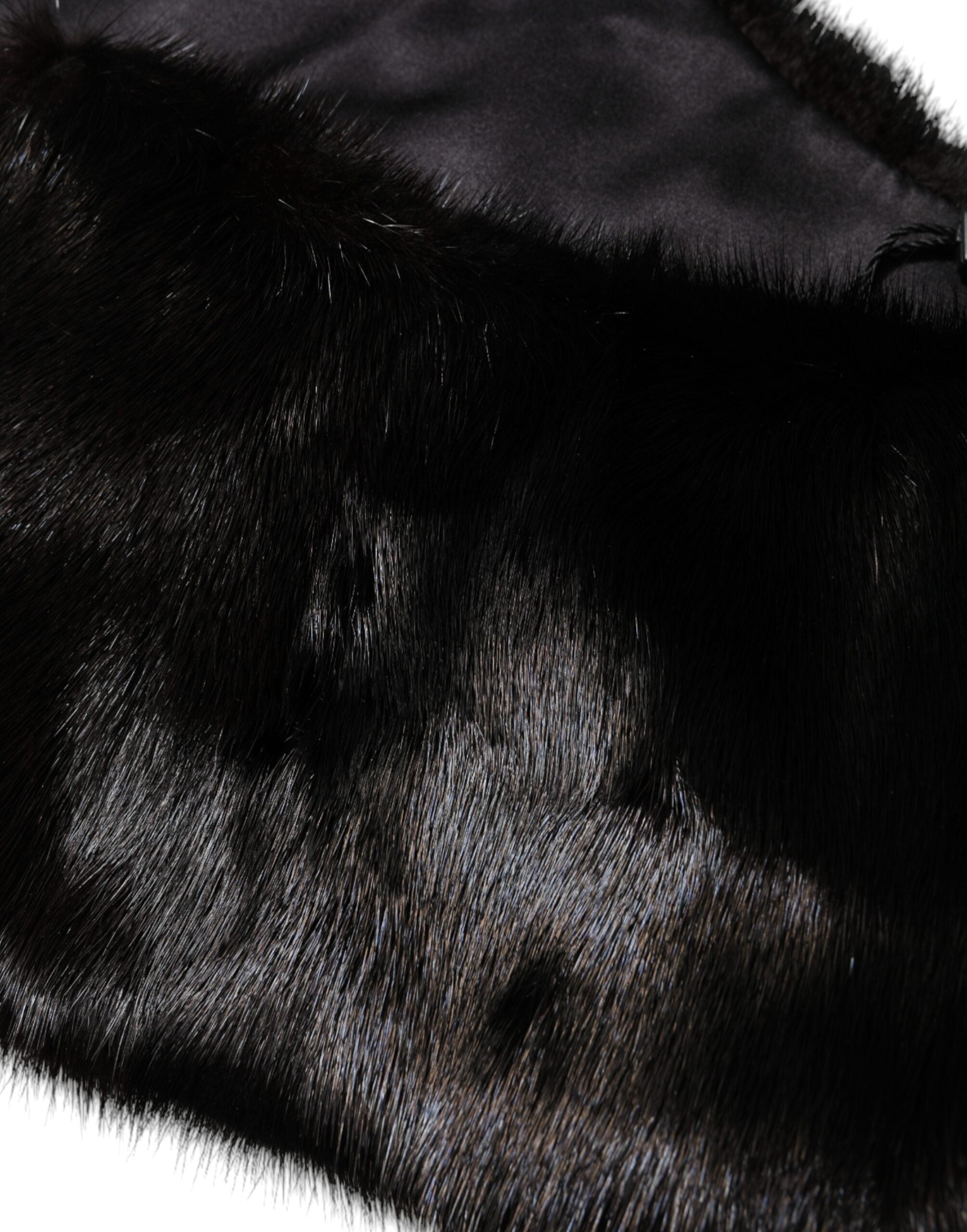 Dolce & Gabbana Black Fur Shawl Neck Wrap Cover Collar Scarf -   -  Dolce & Gabbana. Dolce & Gabbana Black Fur Shawl Neck Wrap Cover Collar Scarf -   -  Dolce & Gabbana.