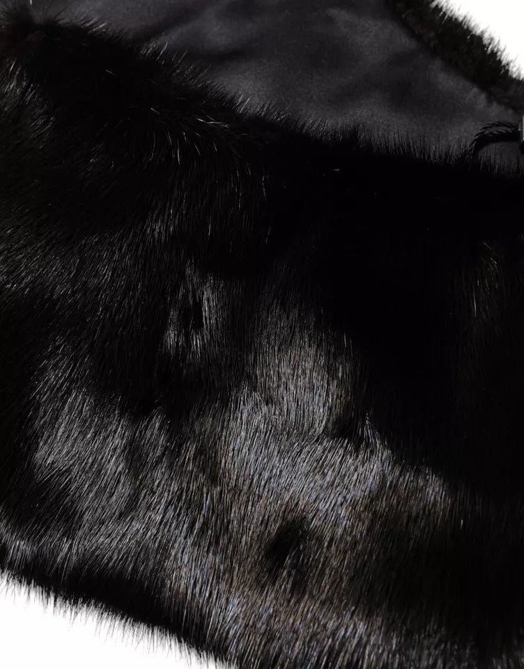 Dolce & Gabbana Black Fur Shawl Neck Wrap Cover Collar Scarf -   -  Dolce & Gabbana. Dolce & Gabbana Black Fur Shawl Neck Wrap Cover Collar Scarf -   -  Dolce & Gabbana.