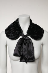 Dolce & Gabbana Black Lamb Fur Women Neck Warmer Winter Scarf -   -  Dolce & Gabbana.