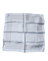 Dolce & Gabbana Sky Blue Polka Dots Square Handkerchief Scarf -   -  Dolce & Gabbana.