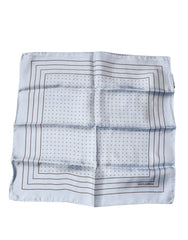 Dolce & Gabbana Sky Blue Polka Dots Square Handkerchief Scarf -   -  Dolce & Gabbana.