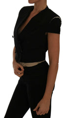 Dolce & Gabbana Black Short Croped Blazer Jacket -   -  Dolce & Gabbana.