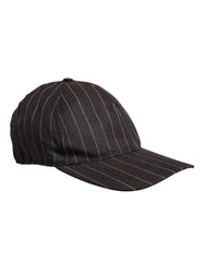 Dolce & Gabbana Brown Stripes Cotton 6 Panels Baseball Cap -   -  Dolce & Gabbana.