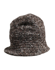 Dolce & Gabbana Brown Alpaca Wool Woven Bucket Hat -   -  Dolce & Gabbana.